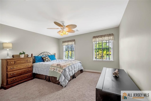 35 Parkview Rd, Cranbury, NJ 08512 - bedroom with carpet floors and a ceiling fan