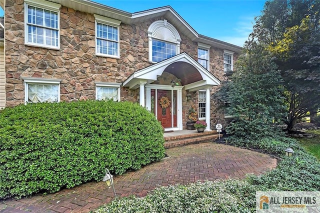35 Parkview Rd, Cranbury, NJ 08512 - traditional home featuring stone siding