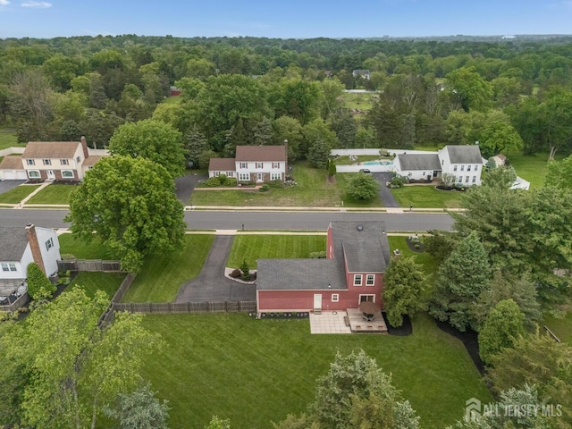 26 Magnolia Rd, Franklin Twsp, NJ 08873 - view from above of property with a heavily wooded area