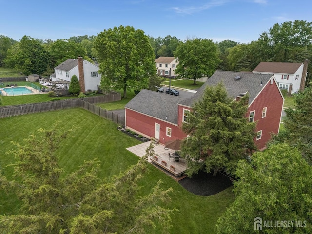 26 Magnolia Rd, Franklin Twsp, NJ 08873 - aerial view of property and surrounding area featuring a pool area