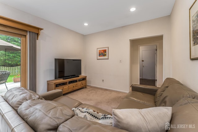 26 Magnolia Rd, Franklin Twsp, NJ 08873 - living area featuring light colored carpet and recessed lighting