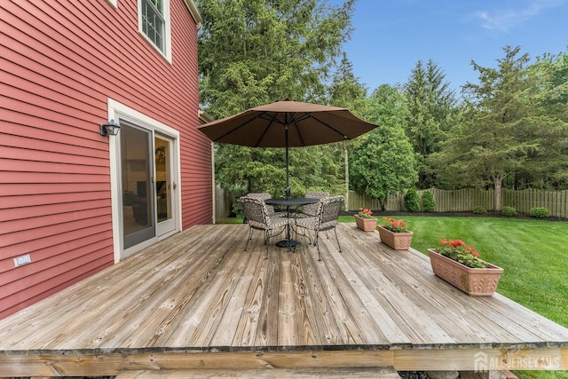 26 Magnolia Rd, Franklin Twsp, NJ 08873 - deck featuring outdoor dining area and view of wooded area