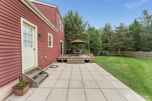 26 Magnolia Rd, Franklin Twsp, NJ 08873 - view of patio / terrace with a wooden deck and entry steps