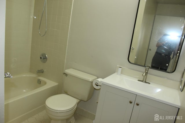 29 E Wycoff Way E, Brunswick, NJ 08816 - full bathroom with vanity, shower / tub combination, and tile patterned floors