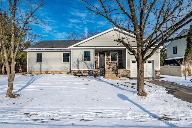 view of front of house featuring a garage