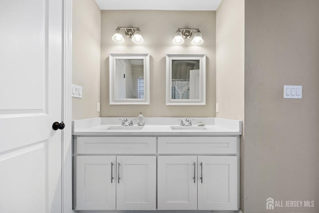 full bath with double vanity