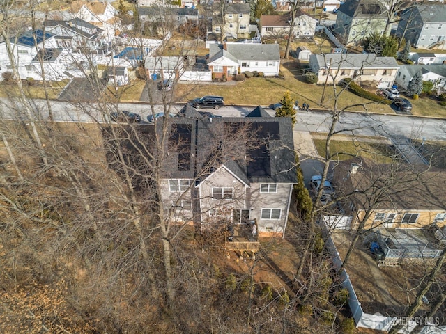 aerial view of residential area
