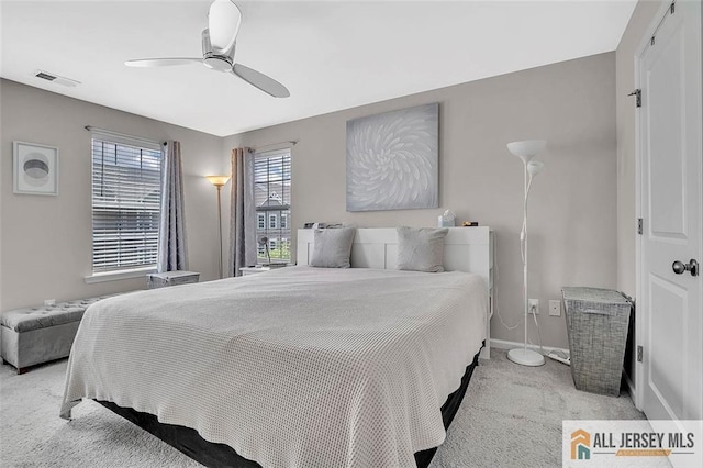 1501 Hights Farm Rd Unit 1501, Monroe, NJ 08831 - bedroom featuring carpet, baseboards, and ceiling fan