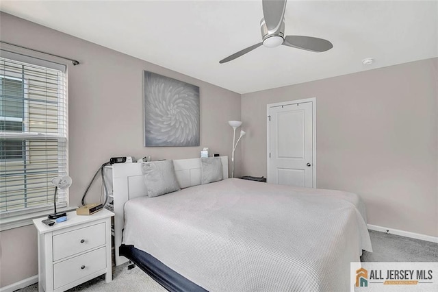 1501 Hights Farm Rd Unit 1501, Monroe, NJ 08831 - bedroom featuring light colored carpet, baseboards, and a ceiling fan