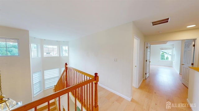 53 Kirschman Dr, Old Bridge, NJ 07747 - corridor featuring an upstairs landing, light wood-style flooring, and recessed lighting