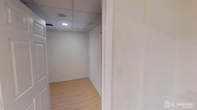 53 Kirschman Dr, Old Bridge, NJ 07747 - interior space with a drop ceiling and light wood finished floors