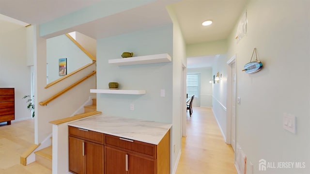 53 Kirschman Dr, Old Bridge, NJ 07747 - hallway with stairway and recessed lighting