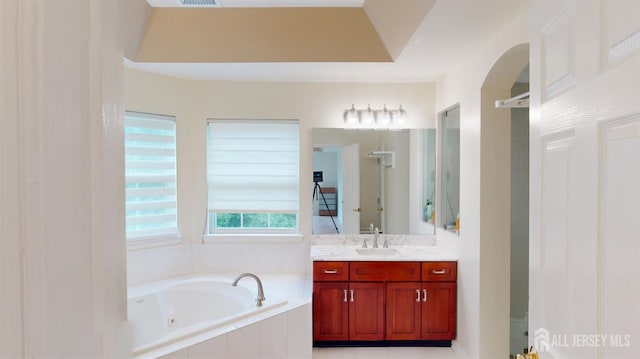 53 Kirschman Dr, Old Bridge, NJ 07747 - bathroom featuring vanity and a whirlpool tub