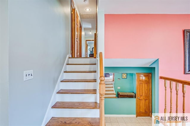 6 Mockingbird Rd, Edison, NJ 08820 - staircase featuring tile patterned flooring
