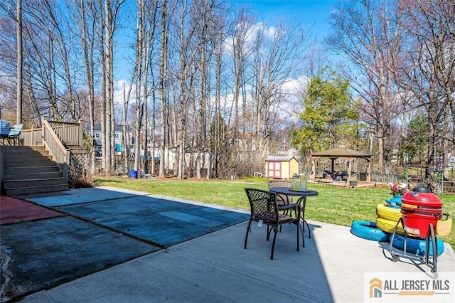 6 Mockingbird Rd, Edison, NJ 08820 - view of patio featuring stairs