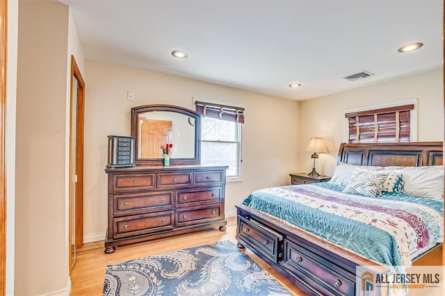 6 Mockingbird Rd, Edison, NJ 08820 - bedroom with recessed lighting, light wood-style floors, and baseboards