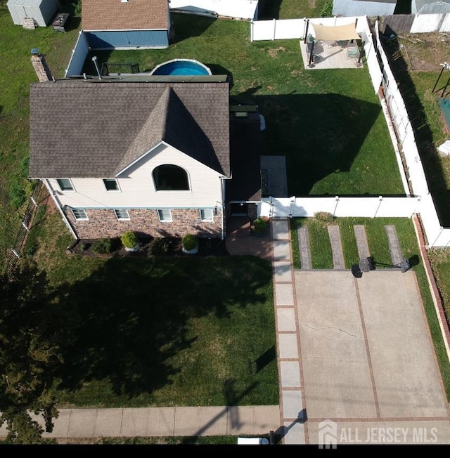 birds eye view of property