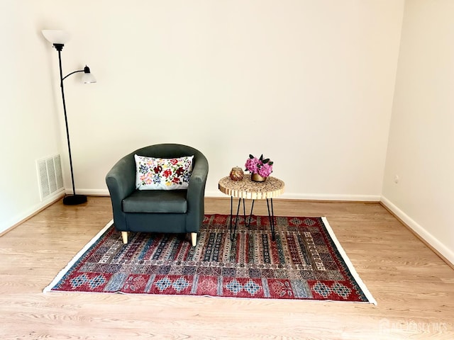 4424 Sayre Dr, Plainsboro, NJ 08540 - living area featuring wood finished floors and baseboards