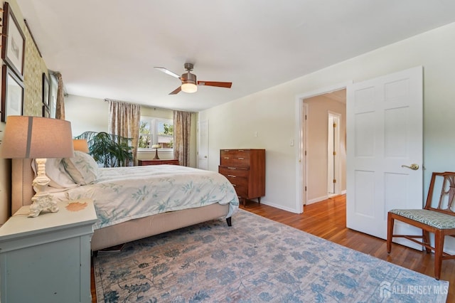 35 Poet Dr, Matawan, NJ 07747 - bedroom with wood finished floors and ceiling fan