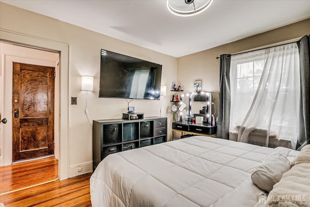 1072 Salem Ave, Hillside, NJ 07205 - bedroom with wood finished floors and baseboards