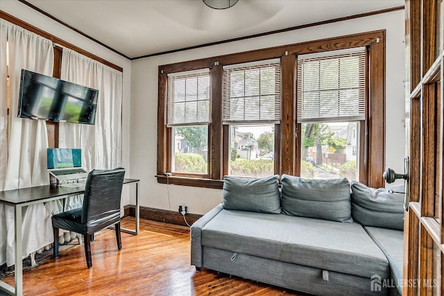1072 Salem Ave, Hillside, NJ 07205 - office with wood finished floors and ornamental molding