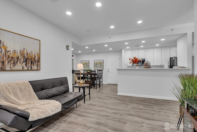 358 Rector St Unit 218, Perth Amboy, NJ 08861 - living area with recessed lighting and light wood-type flooring