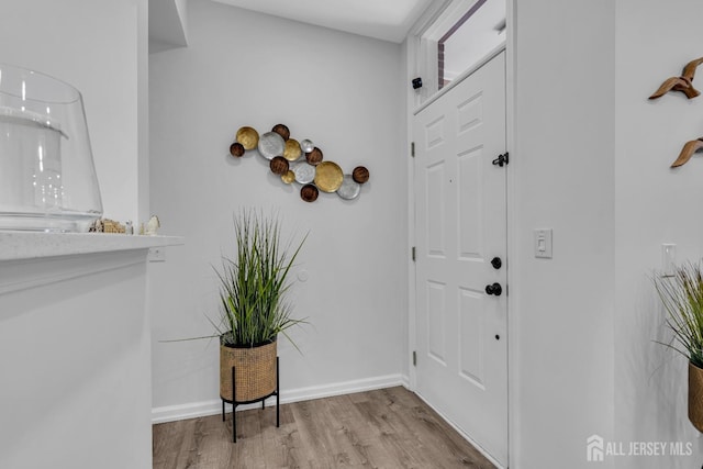 358 Rector St Unit 218, Perth Amboy, NJ 08861 - foyer entrance featuring baseboards and wood finished floors