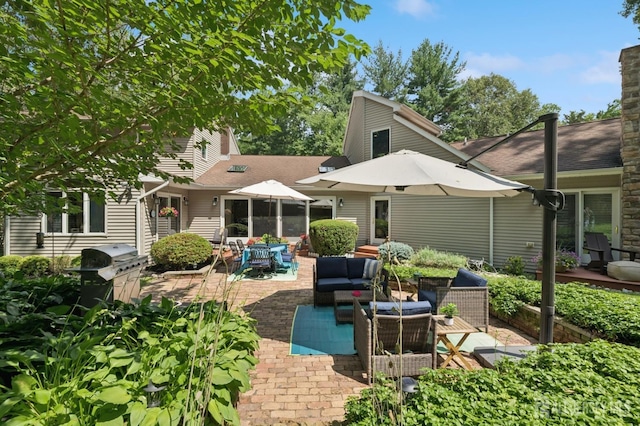 2 Derby Ln, East Brunswick, NJ 08816 - view of patio / terrace featuring an outdoor hangout area and area for grilling