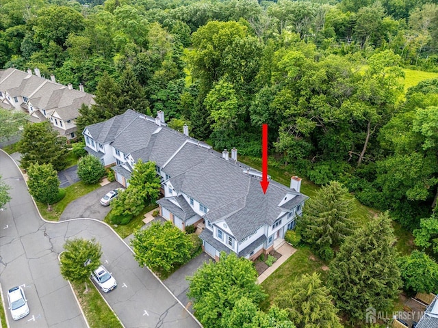 36 Benjamin Rush Ln, Princeton, NJ 08540 - bird's eye view of a heavily wooded area