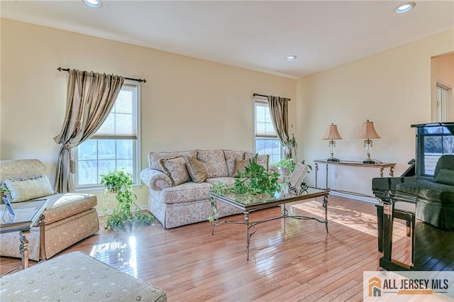 2 Kristen Ct, Franklin, NJ 08873 - living room with wood-type flooring and recessed lighting