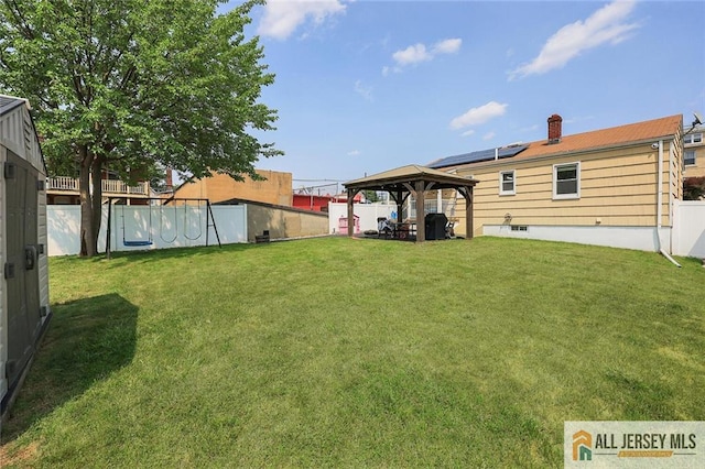 49 Paul St, Fords, NJ 08863 - view of yard featuring a gazebo