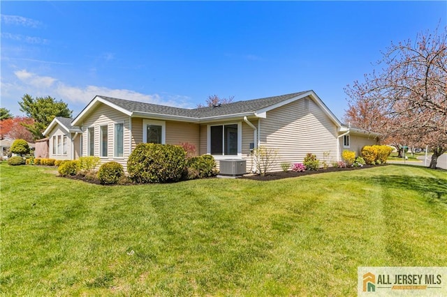 737 Prospect Rd Unit 737A, Monroe, NJ 08831 - view of home's exterior featuring central AC and a lawn