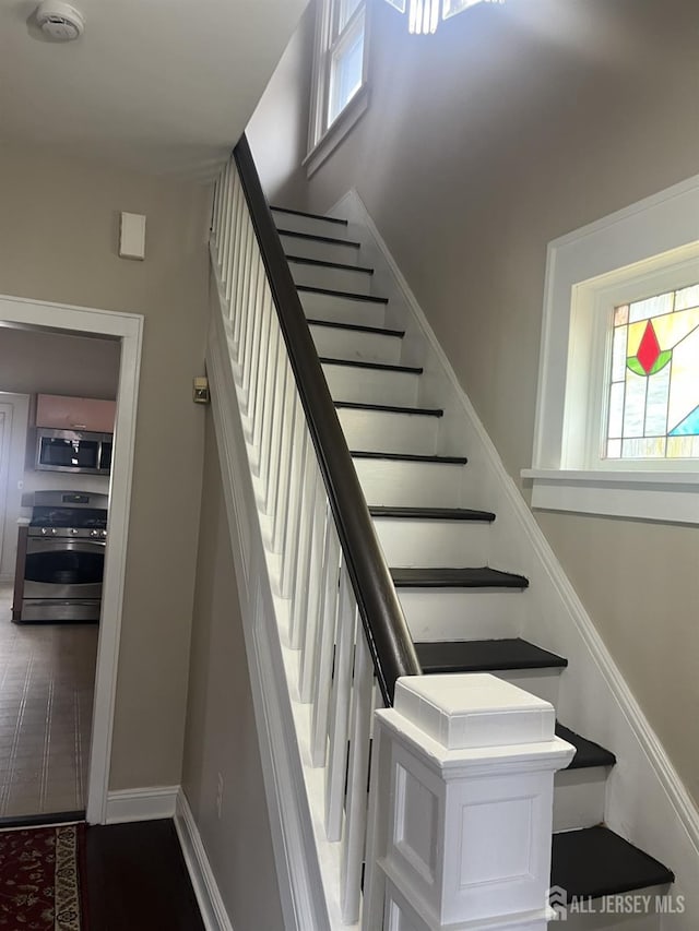 145 Cooper Ave, Iselin, NJ 08830 - staircase with baseboards