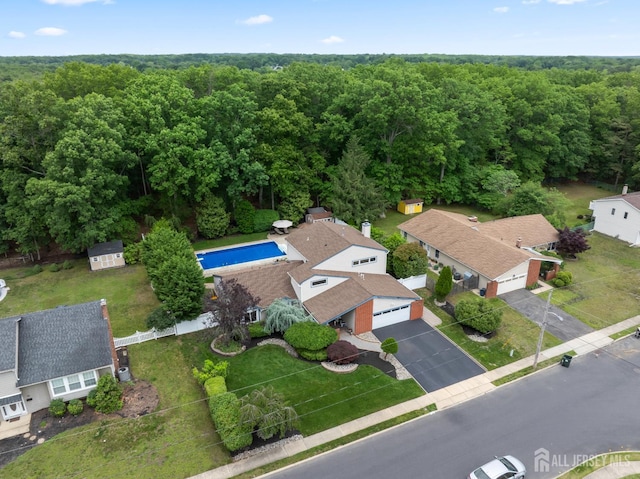 28 Sugarbush Rd, Howell, NJ 07731 - drone / aerial view of a heavily wooded area