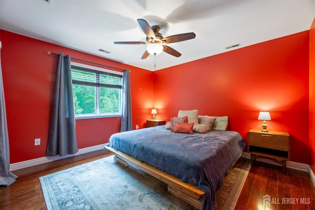 28 Sugarbush Rd, Howell, NJ 07731 - bedroom with wood finished floors and a ceiling fan