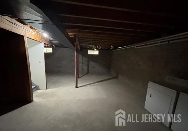 view of basement