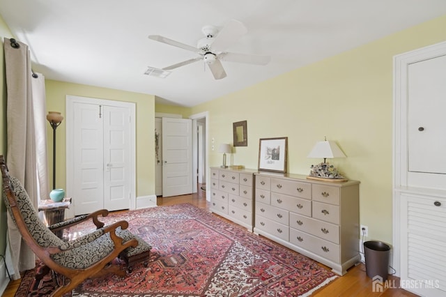 84 N Main St N, Cranbury, NJ 08512 - sitting room featuring a ceiling fan and wood finished floors