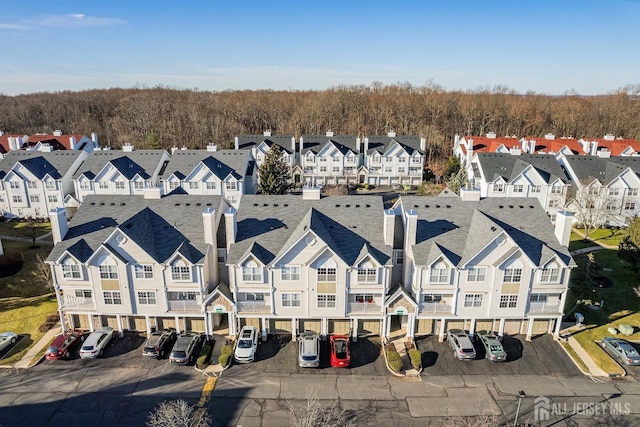 aerial perspective of suburban area