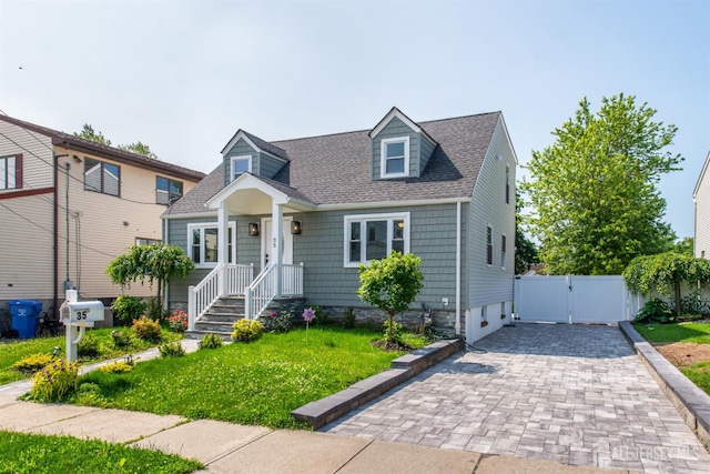 35 Evergreen Ave, Fords, NJ 08863 - cape cod home featuring a gate and a shingled roof
