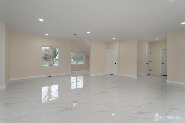 237 Varsity Ave, West Windsor, NJ 08540 - unfurnished room featuring recessed lighting and light marble finish flooring