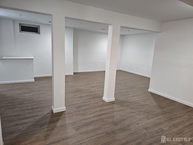 16 Park Sq, Metuchen, NJ 08840 - finished below grade area featuring dark wood-style flooring