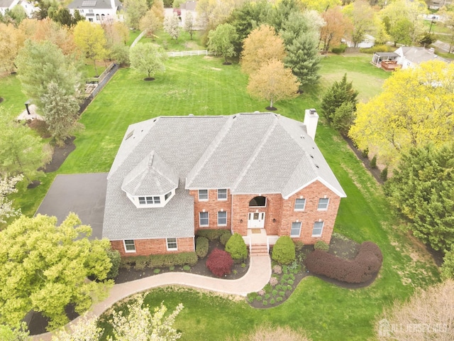 aerial view of property and surrounding area