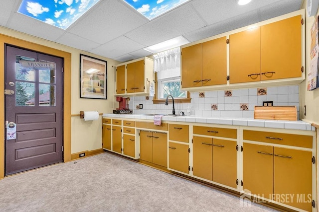 186 Brahma Ave, Bridgewater, NJ 08807 - kitchen with a sink, tasteful backsplash, and baseboards