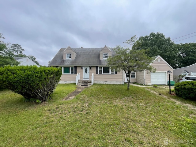 858 Burnt Tavern Rd, Brick, NJ 08724 - cape cod-style house with crawl space, a garage, and a front yard