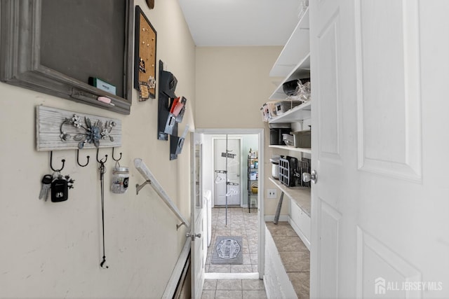 858 Burnt Tavern Rd, Brick, NJ 08724 - hall featuring light tile patterned floors