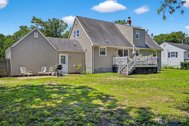 858 Burnt Tavern Rd, Brick, NJ 08724 - back of property featuring a deck and roof with shingles