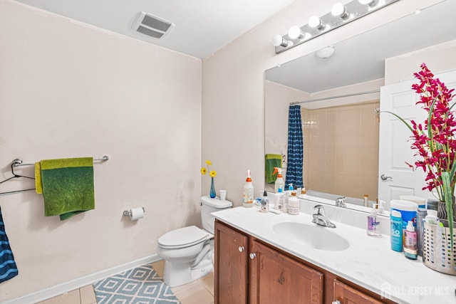 36 Andrews Way, Piscataway, NJ 08854 - full bath with vanity, tile patterned flooring, and curtained shower