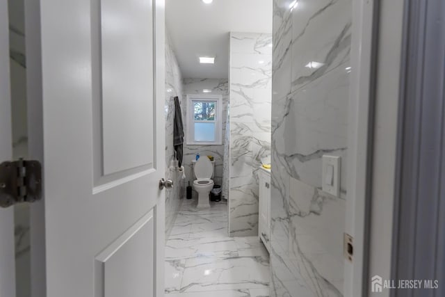 128 Jay St, Middlesex, NJ 08846 - bathroom with toilet and marble tiled floors