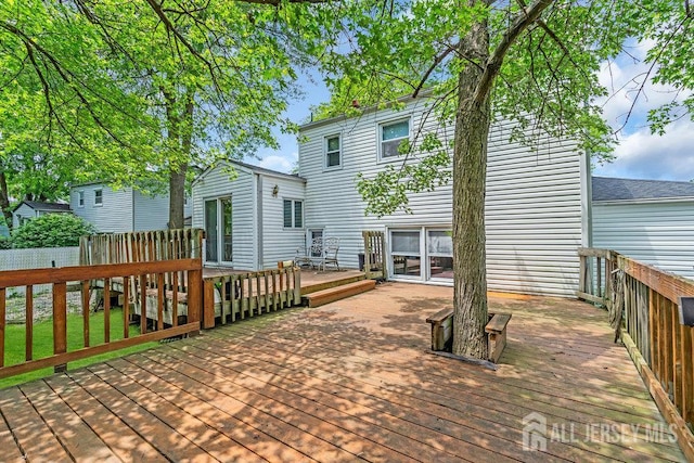 3 Topaz Ln, Iselin, NJ 08830 - view of wooden deck