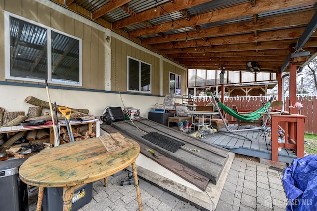 1156 Kline Pl, Rahway, NJ 07065 - view of wooden deck